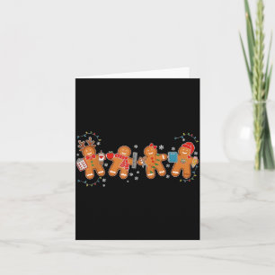 Gingerbread Teacher Holiday For Teacher Staff Chri Card