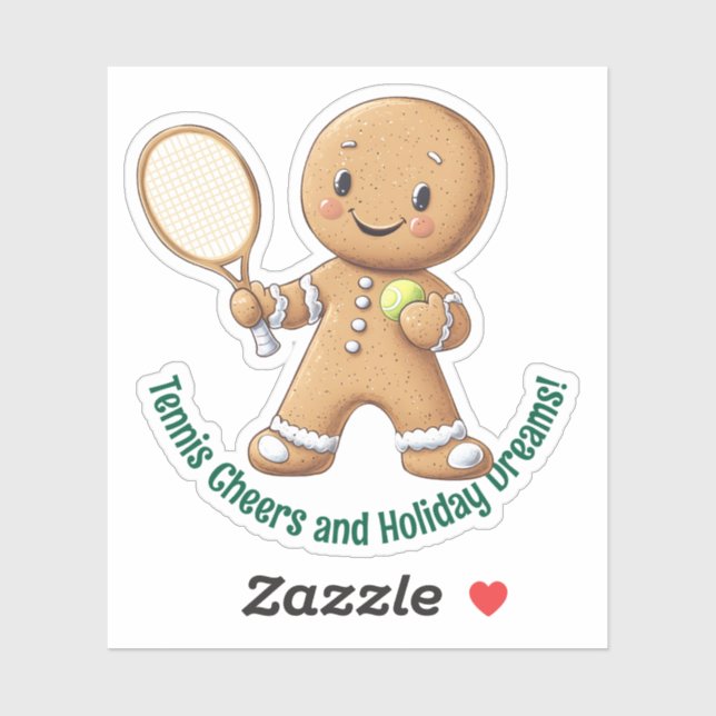 Gingerbread Tennis Grand Slam 🎾🎄custom text (Sheet)