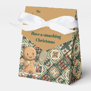 Gingerbread Tennis Grand Slam 🎾🎄custom text Favour Box