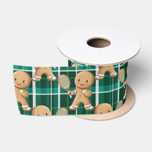 Gingerbread Tennis Grand Slam 🎾🎄 Satin Ribbon