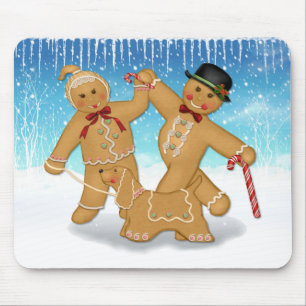Gingerbread Trio Mouse Pad