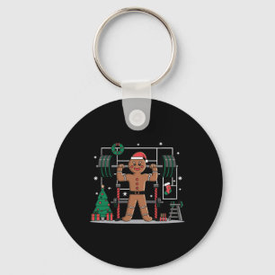 Gingerbread Weightlifting Workout Bodybuilding 2  Key Ring
