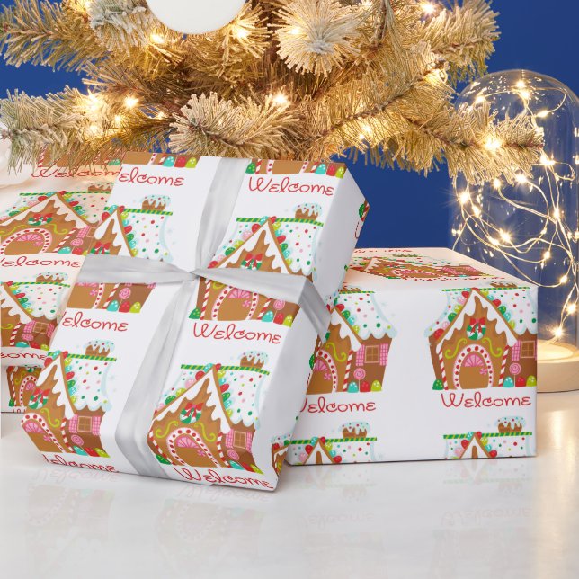 Gingerbread Welcome Wrapping Paper (Holidays)