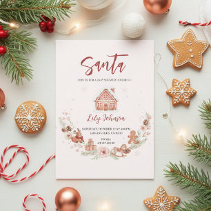 Gingerbread Winter Baby Shower Invitation