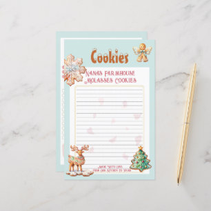 Gingerbread Wishes Vintage Farmhouse Recipe Page