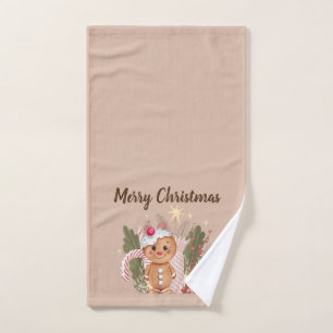 Gingerbread With a Cherry On Top   Hand Towel