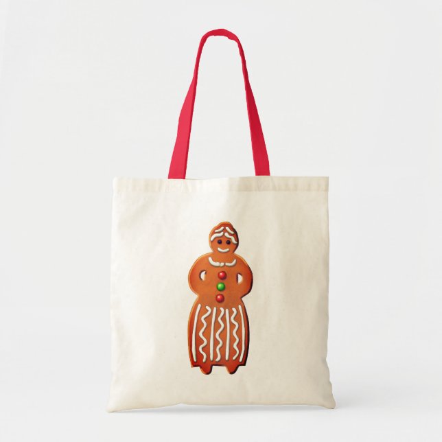 Gingerbread woman cookie tote bag (Front)