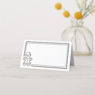 Gingerbread Woman Place Card