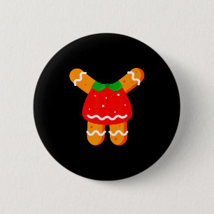 Gingerbread Women Girls Body Costume Halloween Or 6 Cm Round Badge