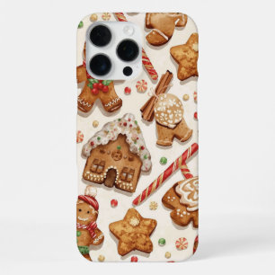 Gingerbread Wonderland Christmas Pattern Festive iPhone 16 Pro Max Case