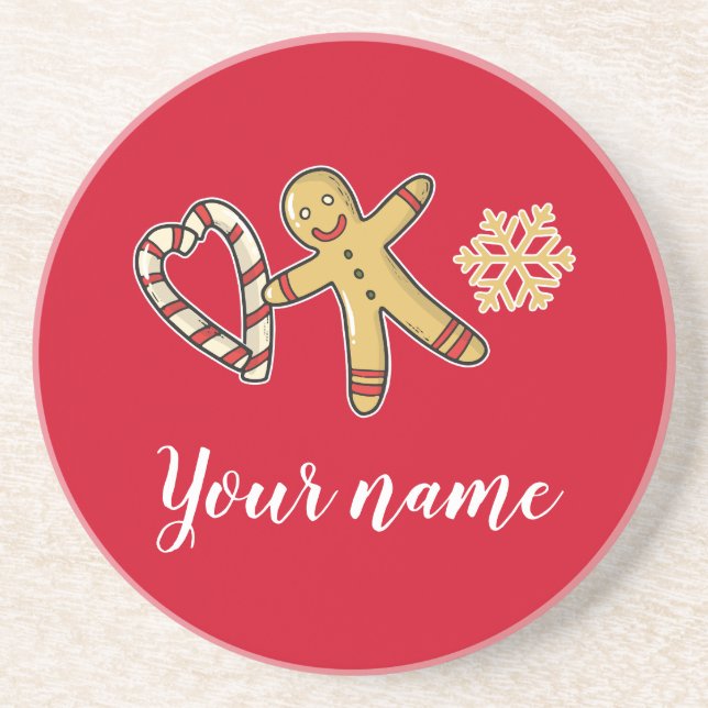 Gingerbreadman Love Coaster (Front)