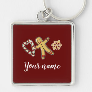 Gingerbreadman Love Key Ring