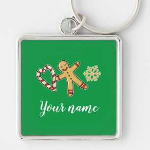 Gingerbreadman Love Key Ring