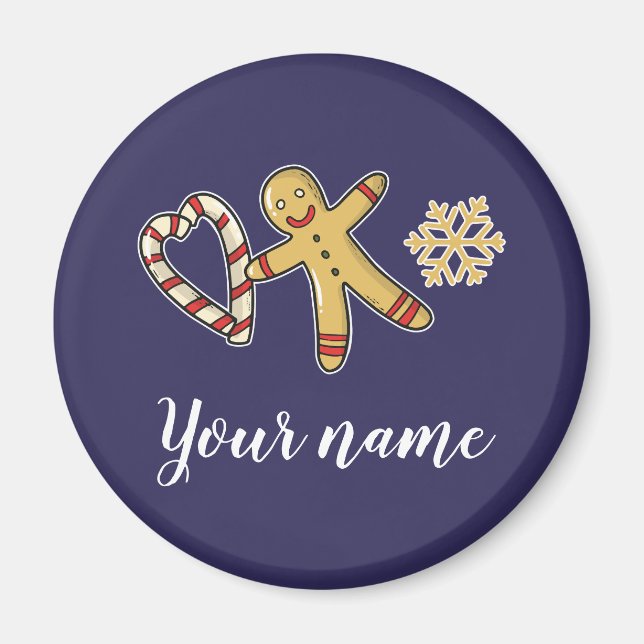 Gingerbreadman Love Magnet (Front)