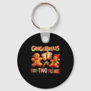 Gingerbreads For Two Please Christmas Pregnancy An Key Ring