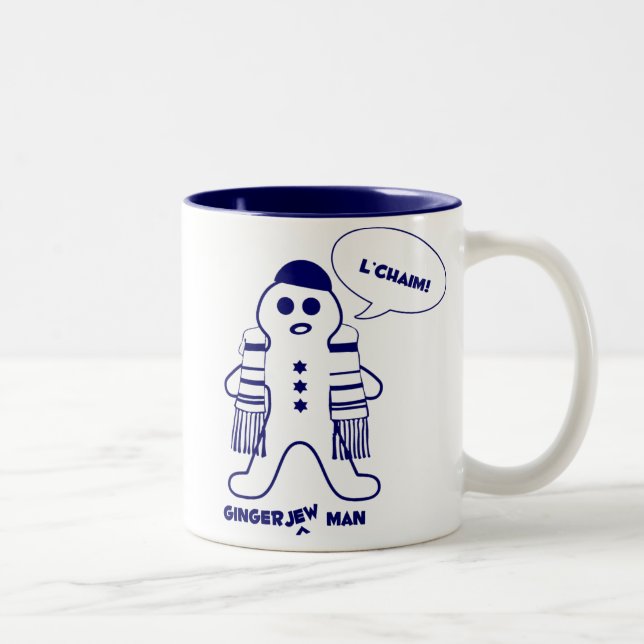 Gingerjew Man Two-Tone Coffee Mug (Right)