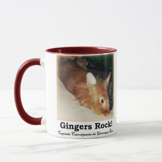 Gingers Rock! Disapproving Bunny Rabbit Two TonMug Mug