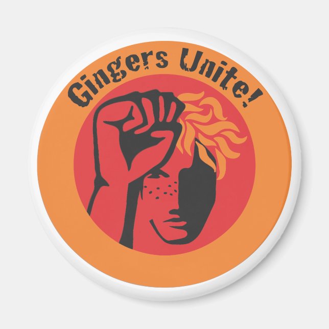 Gingers Unite! Magnet (Front)