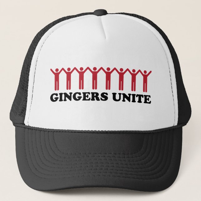 Gingers Unite Trucker Hat (Front)