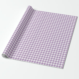 Gingham African Violet Wrapping Paper
