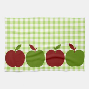 Gingham and Apples Tea Towel