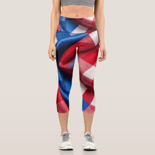 Gingham and Glory Capri Leggings