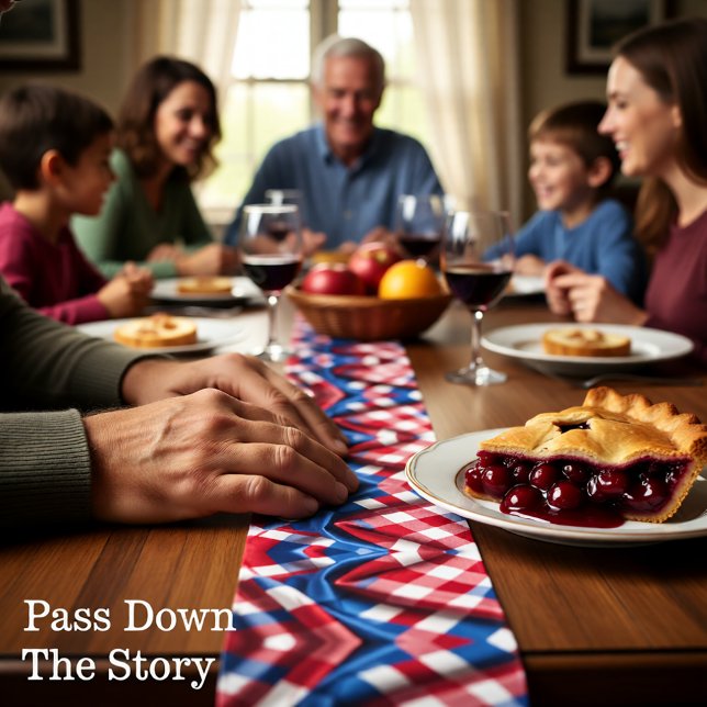 Gingham and Glory Long Table Runner (Creator Uploaded)