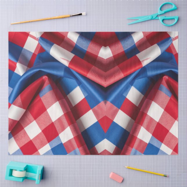 Gingham and Glory Tissue Paper (Craft)