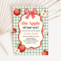 Gingham Apple of our Eye Baby Shower