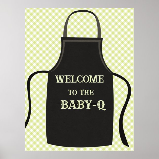 Gingham Baby-q Welcome Poster (Front)