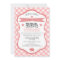 Gingham Barbecue Baby Shower Invitation / Coral