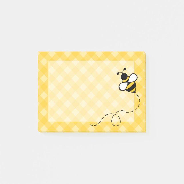 Gingham Bee Kitchen School Post It Notes Gift (Front)