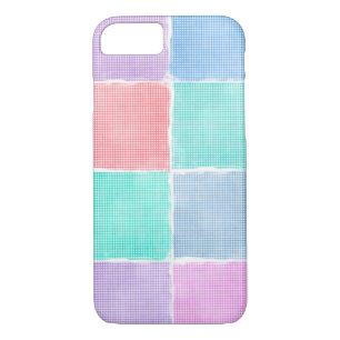 gingham blocks iPhone 8/7 case