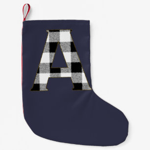 Gingham Check A Small Christmas Stocking