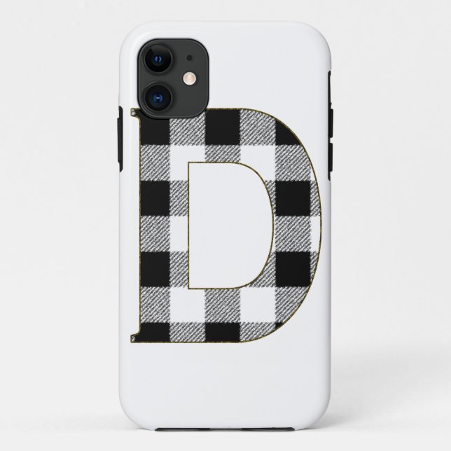 Gingham Check D Case-Mate iPhone Case (Back)