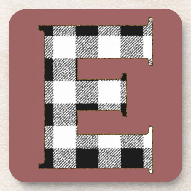Gingham Check E Coaster (Front)