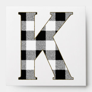 Gingham Check K Envelopes