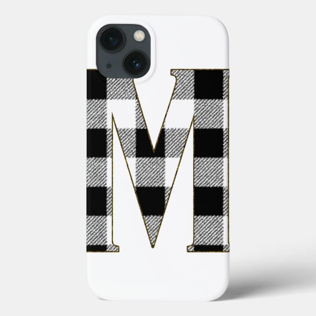 Gingham Check M Case-Mate iPhone Case (Back)