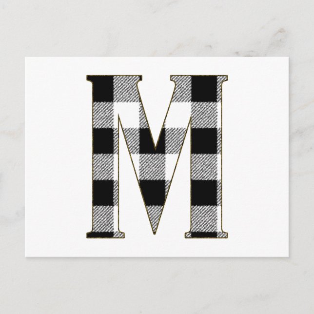 Gingham Check M Postcard (Front)