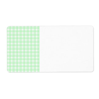 Gingham check pattern. Light Green and White.