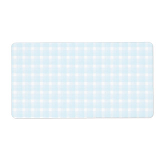 Gingham check pattern. Pale Blue and White.