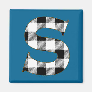 Gingham Check S Magnet