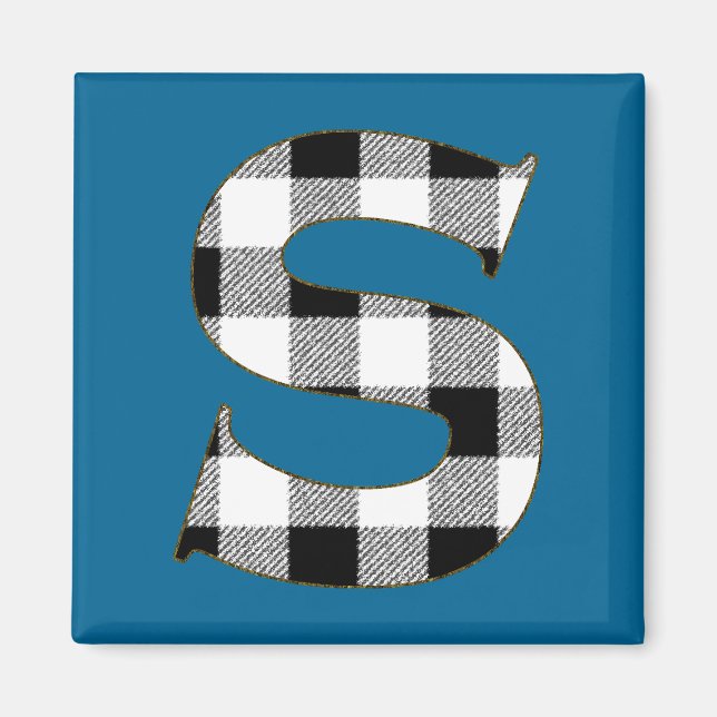 Gingham Check S Magnet (Front)