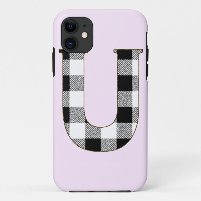 Gingham Check U Case-Mate iPhone Case (Back)
