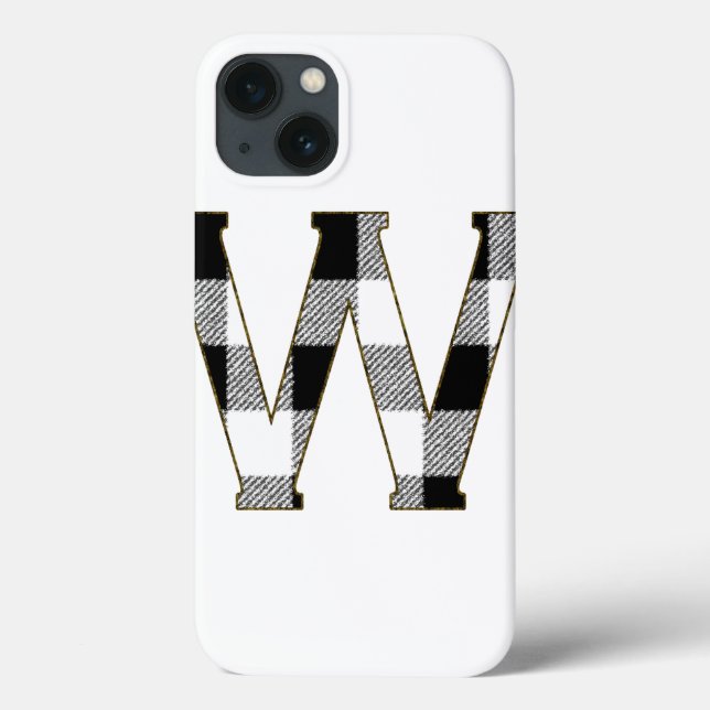 Gingham Check W Case-Mate iPhone Case (Back)