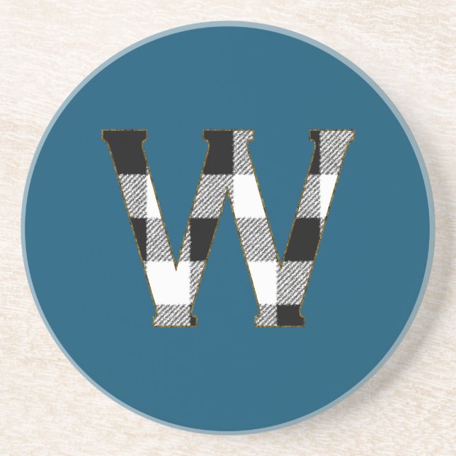 Gingham Check W Coaster (Front)