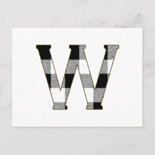 Gingham Check W Postcard
