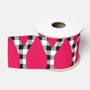 Gingham Check Y Grosgrain Ribbon