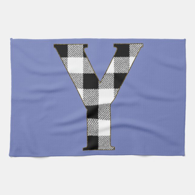Gingham Check Y Tea Towel (Horizontal)