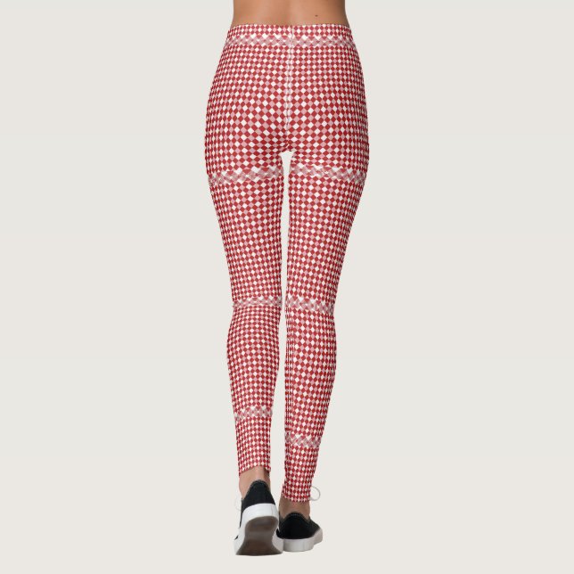 Gingham Checked Leggings (Back)